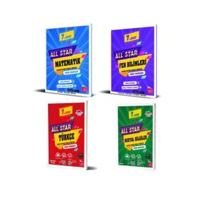 Newton 7. Sını 4 Kitapf Matematik+Fen+Türkçe+Sosyal All Star Soru Bankası