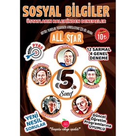 Newton Yayınları 5. Sınıf Sosyal Bilgiler All Star 16 Denemeler