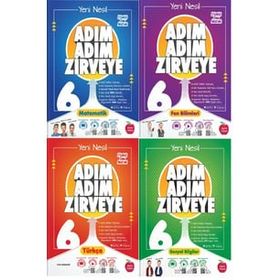 Newton Yayınları 6. Sınıf Adım Adım Zirveye 4'lü Soru Bankası Seti