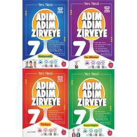Newton Yayınları 7. Sınıf Adım Adım Zirveye 4'lü Soru Bankası Seti