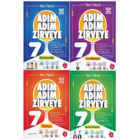 Newton Yayınları 7. Sınıf Adım Adım Zirveye 4'lü Soru Bankası Seti