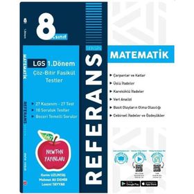 Newton Yayınları 8. Sınıf 1. Dönem Matematik Referans Soru Bankası