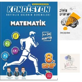Newton Yayınları 8.Sınıf Kondisyon Haftalık Matematik Deneme+Zihin Deneme