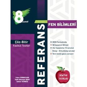 Newton Yayınları LGS 8.sınıf Referans Çöz Bitir Fasikül Testler Fen Bilimleri