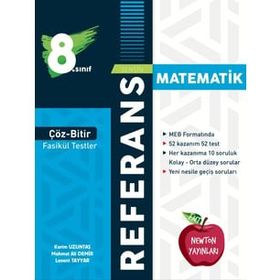 Newton Yayinlari LGS 8.Sinif Referans Coz Bitir Fasikul Testler Matematik