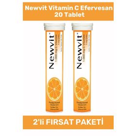 Newvit C Vitamini 1000 mg 2x20 Efervesan Tablet