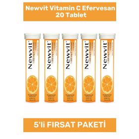 Newvit C Vitamini 1000 mg 5x20 Efervesan Tablet