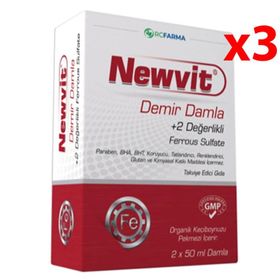 Newvit Demir 3 Adet 2x50 ml Damla