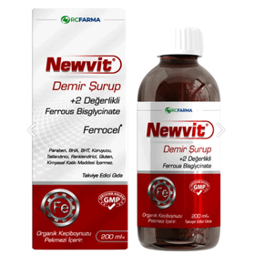 Newvit Demir İçeren 200 ml Şurup
