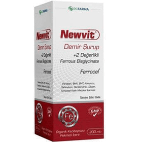 Newvit Demir İçeren 200 ml Şurup