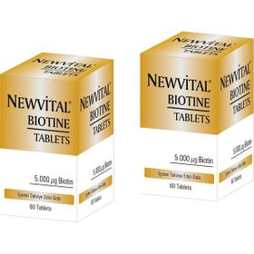 Newvital Biotin 5000 mcg 2x60 Tablet