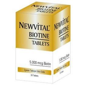Newvital Biotin 5000 mcg İçeren 60 Tablet