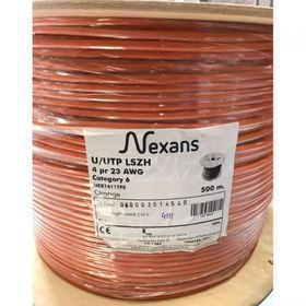 Nexans CAT6 500M 23AWG 0.58 mm UTP %100 Bakır LSZH Halogen Free Makara Kablo