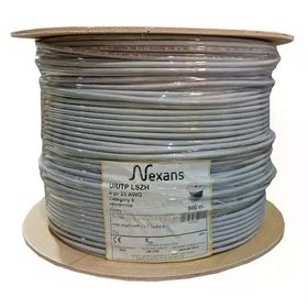 Nexans NEX1611TO5 CAT6 500 m 23AWG 0.58 mm UTP Gri Makara Kablo