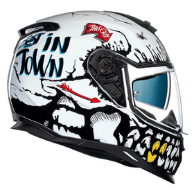 Nexx SX-100 Beyaz Big Shot Kapalı Motosiklet Kask