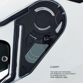 Nexx SX.100 Enigma Mat Mavi Motorsiklet Kaskı