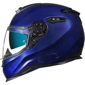Nexx SX.100 Enigma Mat Mavi Motorsiklet Kaskı