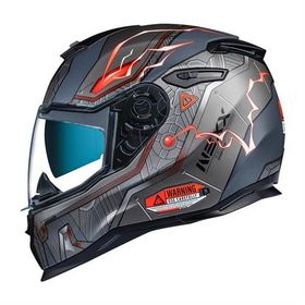 Nexx SX.100 Gigabot Full Face Sarı Kırmızı Motosiklet Kaskı