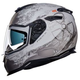Nexx SX.100 Mat Gri Kapalı Motosiklet Kaskı