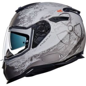 Nexx SX.100 Mat Gri Kapalı Motosiklet Kaskı