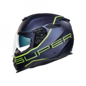 Nexx Sx.100 Superspeed Mat Mavi-Sarı Motorsiklet Kaskı