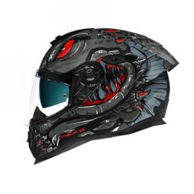Nexx SX.100R Abisal Mat Siyah-Kırmızı Motosiklet Kaskı