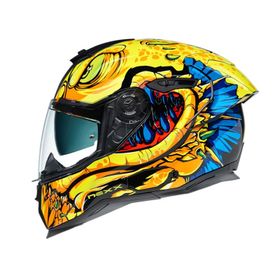 Nexx SX.100R Abisal Sarı-Mavi Motorsiklet Kaskı