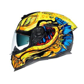 Nexx SX.100R Abisal Sarı-Mavi Motorsiklet Kaskı