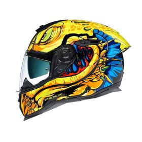 Nexx SX.100R Abisal Sarı-Mavi Motorsiklet Kaskı