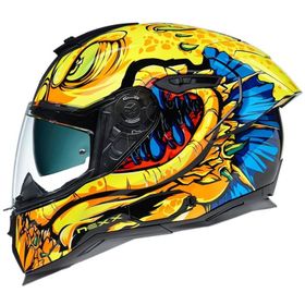 Nexx SX.100R Abisal Sarı-Mavi Motorsiklet Kaskı