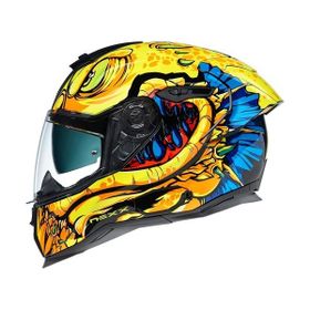 Nexx SX.100R Abisal Sarı-Mavi Motorsiklet Kaskı