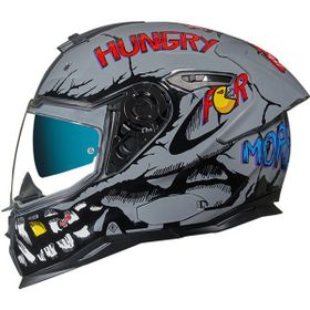 Nexx SX.100R Hungry Miles Full Face Gri Motosiklet Kaskı