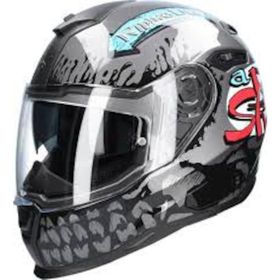Nexx SX100 Big Shot Gri Kapalı Motosiklet Kaskı