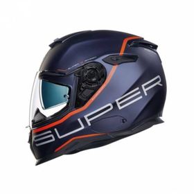 Nexx SX100 Superspeed Mat Mavi Kırmızı Kapalı Motosiklet Kaskı