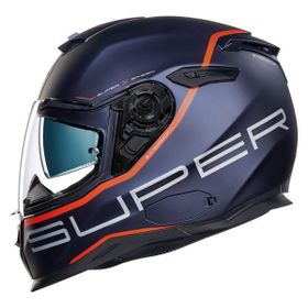 Nexx SX100 Superspeed Mat Mavi Kırmızı Kapalı Motosiklet Kaskı