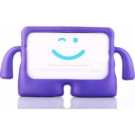 Nezih Case Apple iPad 9.7 2018 Maskotlu Standlı Mavi Mavi Silikon Cep Telefonu Kılıf