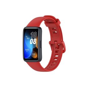 Nezih Case Huawei Band 8 Uyumlu Yumuşak Jel Silikon Kırmızı Kordon