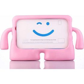 Nezih Case Huawei T5 10 Inç Standlı Renkli Şık Tasarım Pembe + Nano Ekran Koruyucu Pembe Silikon Cep Telefonu Kılıf