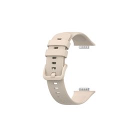 Nezih Case Huawei Watch Fit 2 Uyumlu Spor Jel Silikon Krem Kordon