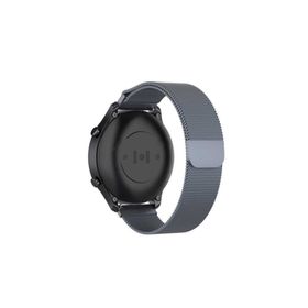 Nezih Case Huawei Watch GT 3 SE Ultimate 46 mm Uyumlu 22 mm Metal Gri Kordon
