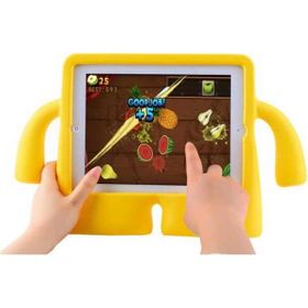 Nezih Case Samsung Tab A 8.0 2019 T290 Renkli Şık Tasarım Sarı + Nano Ekran Koruyucu Sarı Silikon Cep Telefonu Kılıf