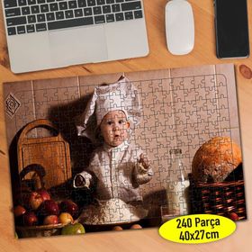 Nice12 Küçük Sevimli Aşçı Bebek 240 Parça Puzzle Yapboz