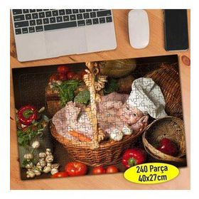 Nice8 Küçük Sevimli Aşçı Bebek 240 Parça Puzzle Yapboz