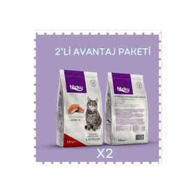 Nicky 2x1,5 KG Sterilize Somonlu Kedi Maması
