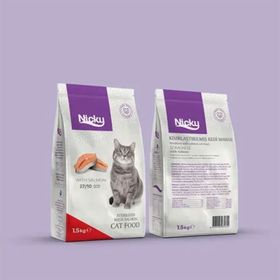 Nicky Kısırlaştırılmış Somonlu 1.5 kg Kedi Maması