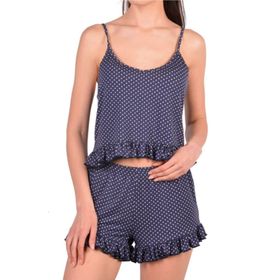 Nicoletta İp Askılı Cepli Viskon Kadın Şortlu Pijama Takımı