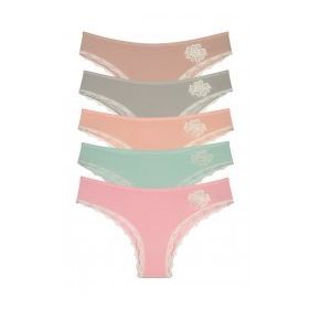 Nicoletta Mixcolor 5'li Brazillian Kadın Külot