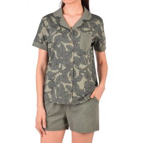 Nicoletta Yeşil Kısa Kollu Kadın Pijama Takımı