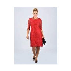 Nidya Moda 4009DK Kırmızı Kadın Elbise