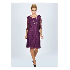 Nidya Moda 4009DM Mürdüm Kadın Elbise